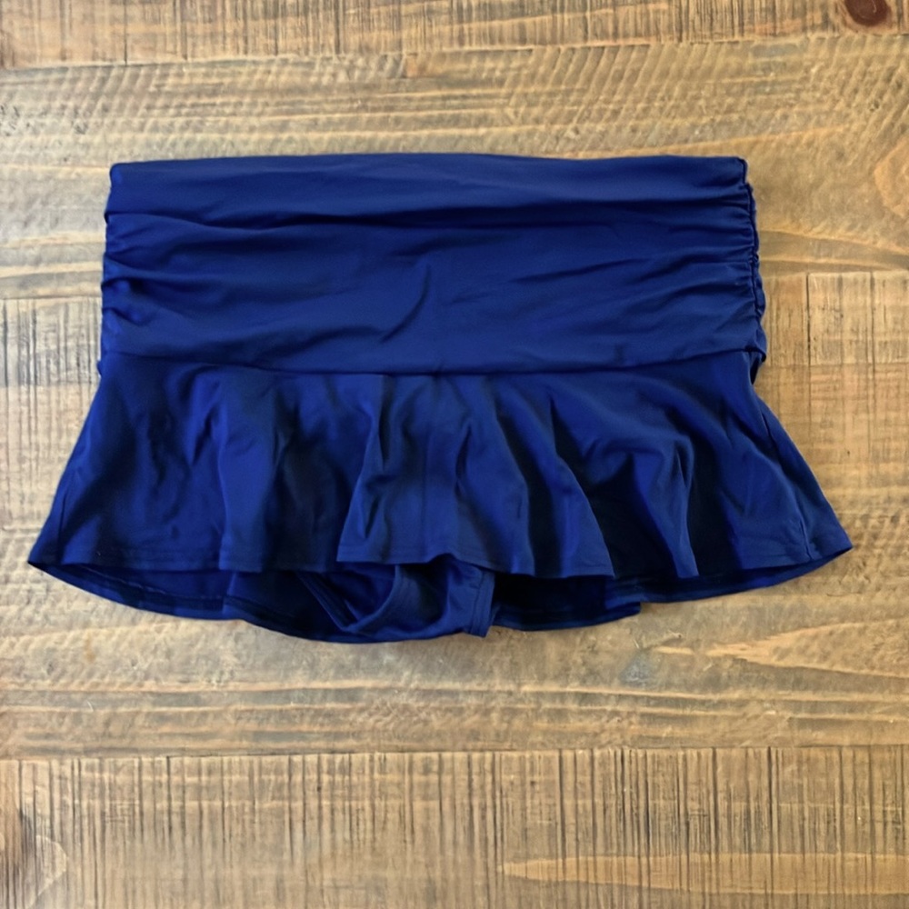 Lands’ End Navy Blue Swim Skirt